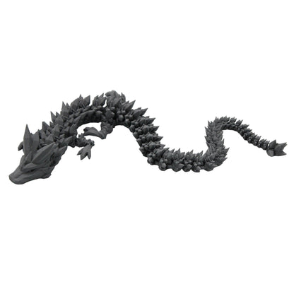 Crystal Dragon Fidget Toy - 3D Printed Articulated Dragon - Alchemist Cards & Games