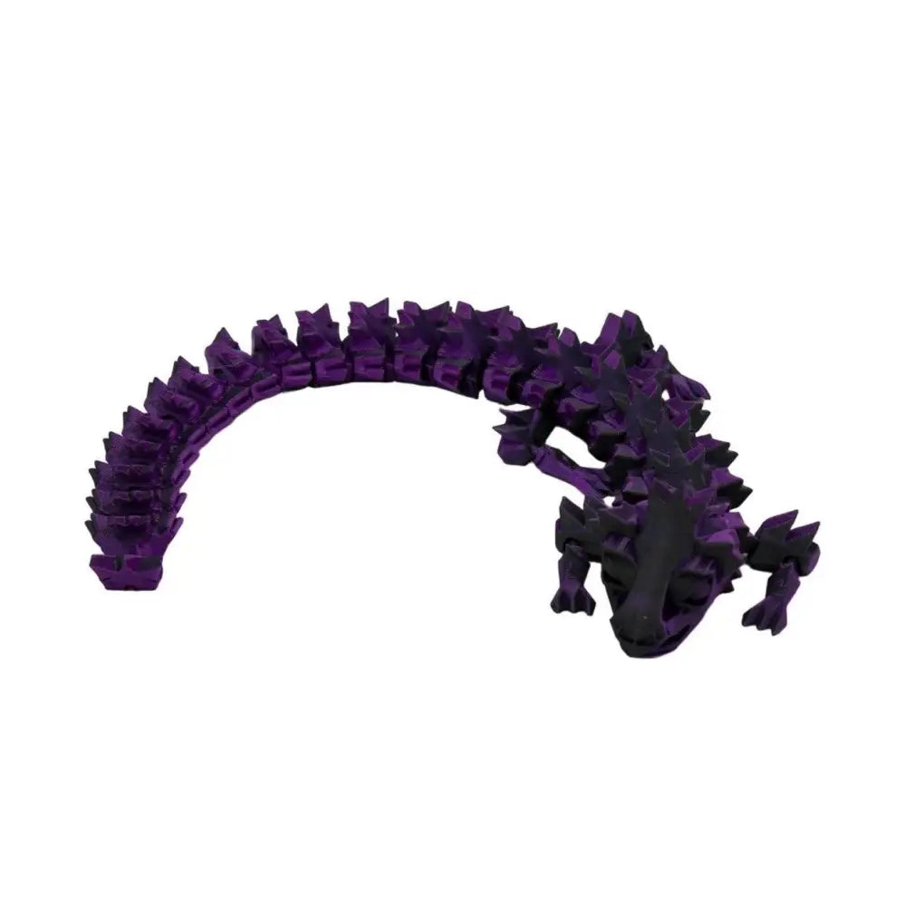 Articulated purple dragon.