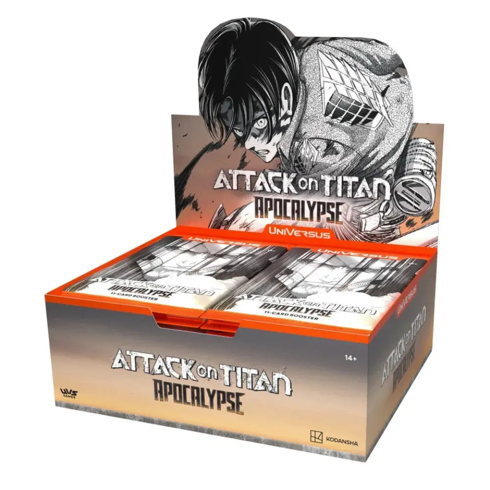 Attack on Titan card booster box.