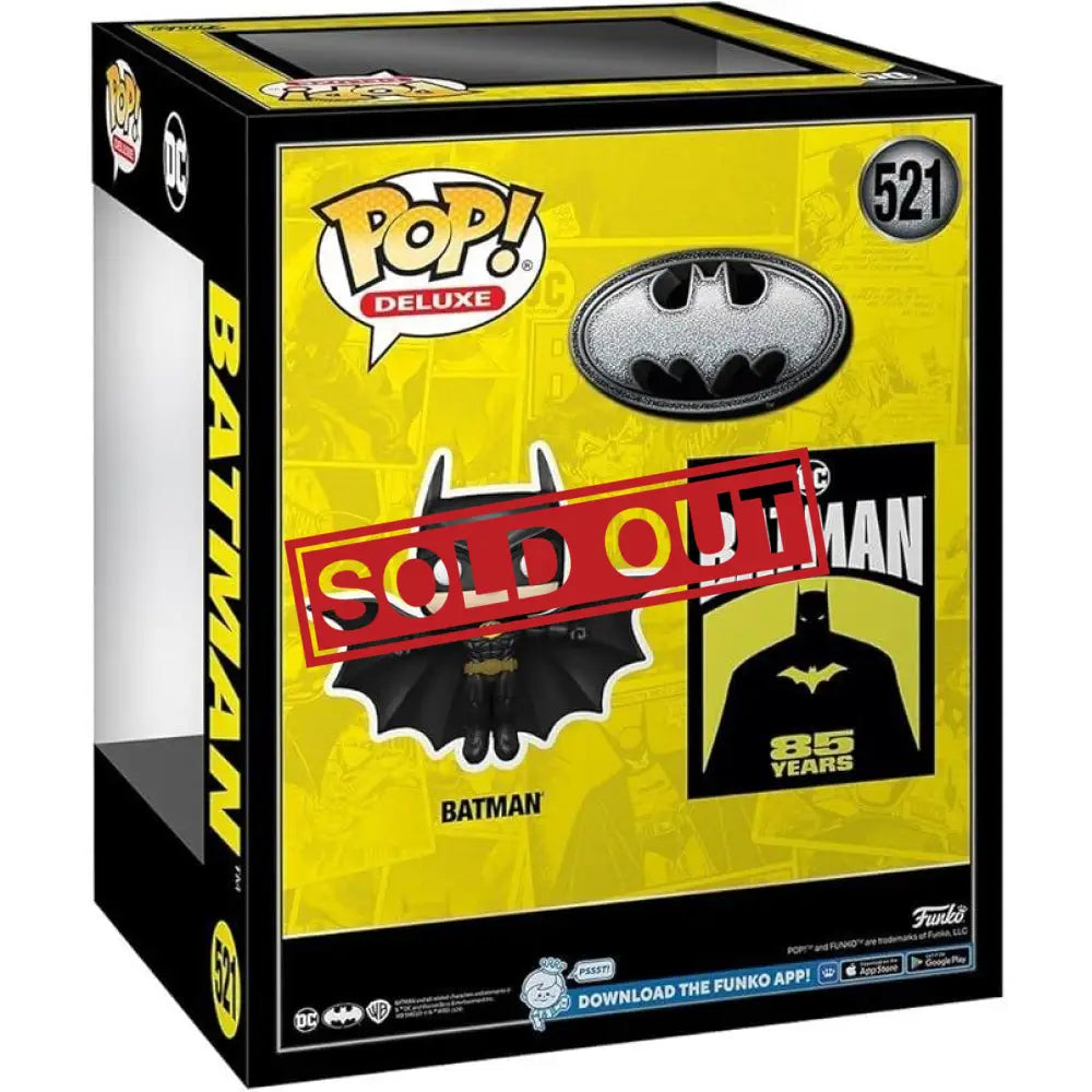 Batman Funko Pop Deluxe figure in box.