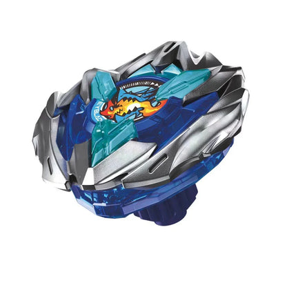 Beyblade burst b-128 roktavor .3m: silver, blue and red design with clear plastic blade.