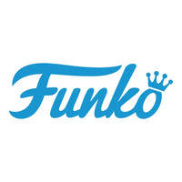 Blue funko logo with crown design