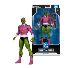 Brainiac classic 7-inch scale action figure in pink shirt and black shorts with white cuffs and boots by McFarlane Gaming