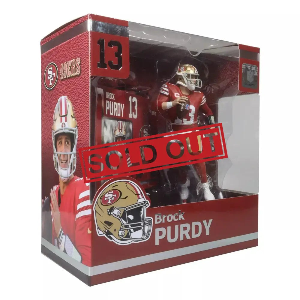 Brock Purdy figurine in box.