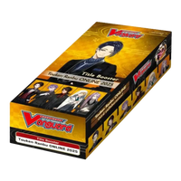 Golden and black cardboard tb02 english booster box featuring touken ranbu online anime characters from touken ranbu universe