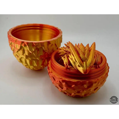 Golden dragon egg container.