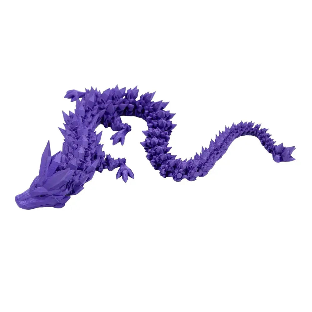 Purple crystalline dragon figurine.