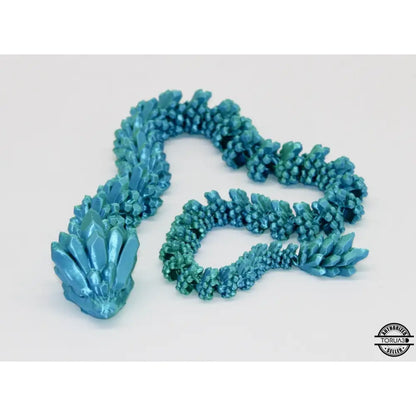Articulated crystal dragon.