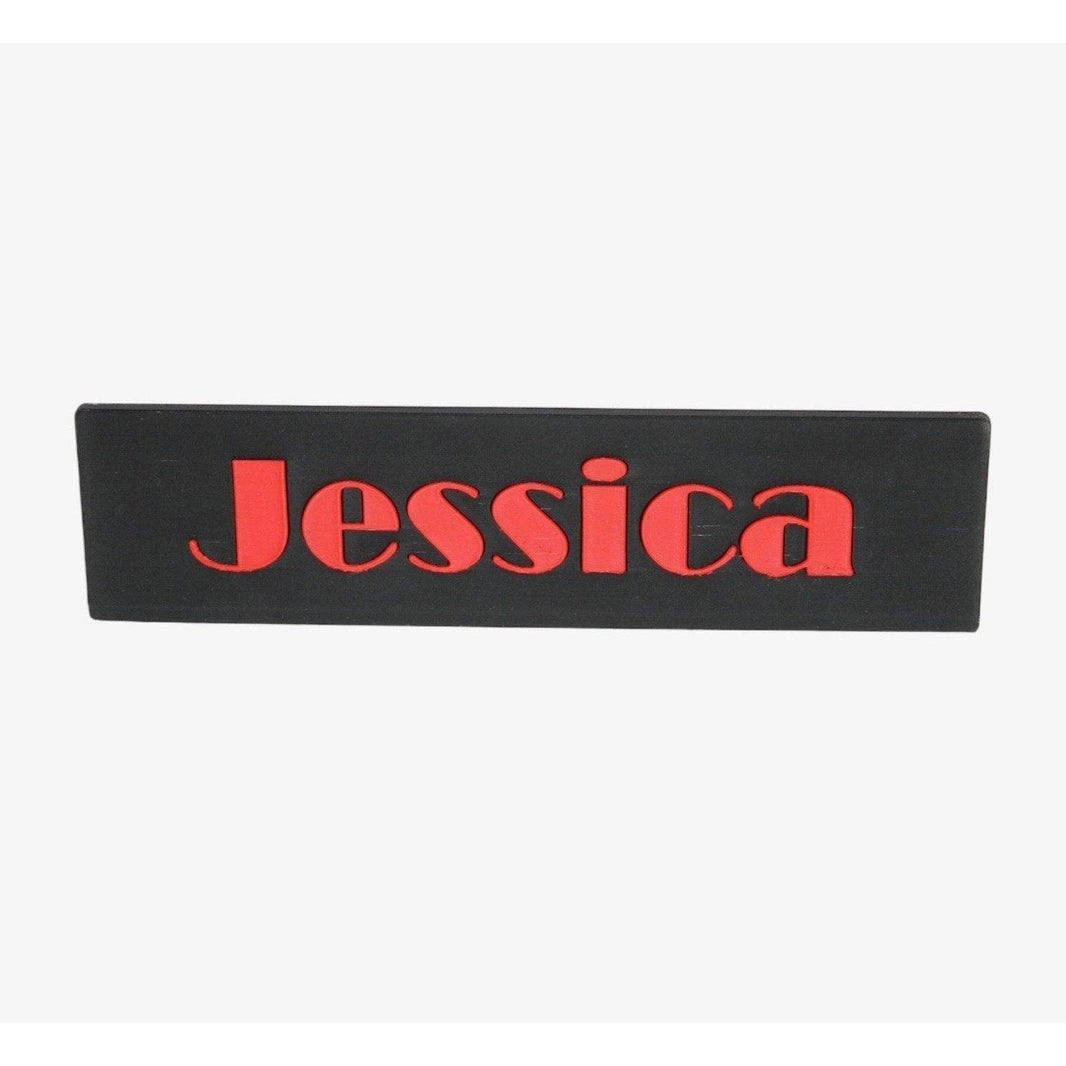 3D Printed Personalized Name Plate in Bright Colors, Artistic Desk Name Sign, Office Decor, Custom Name Plaque - Custom Colors and Fonts - Alchemist Cards & Games