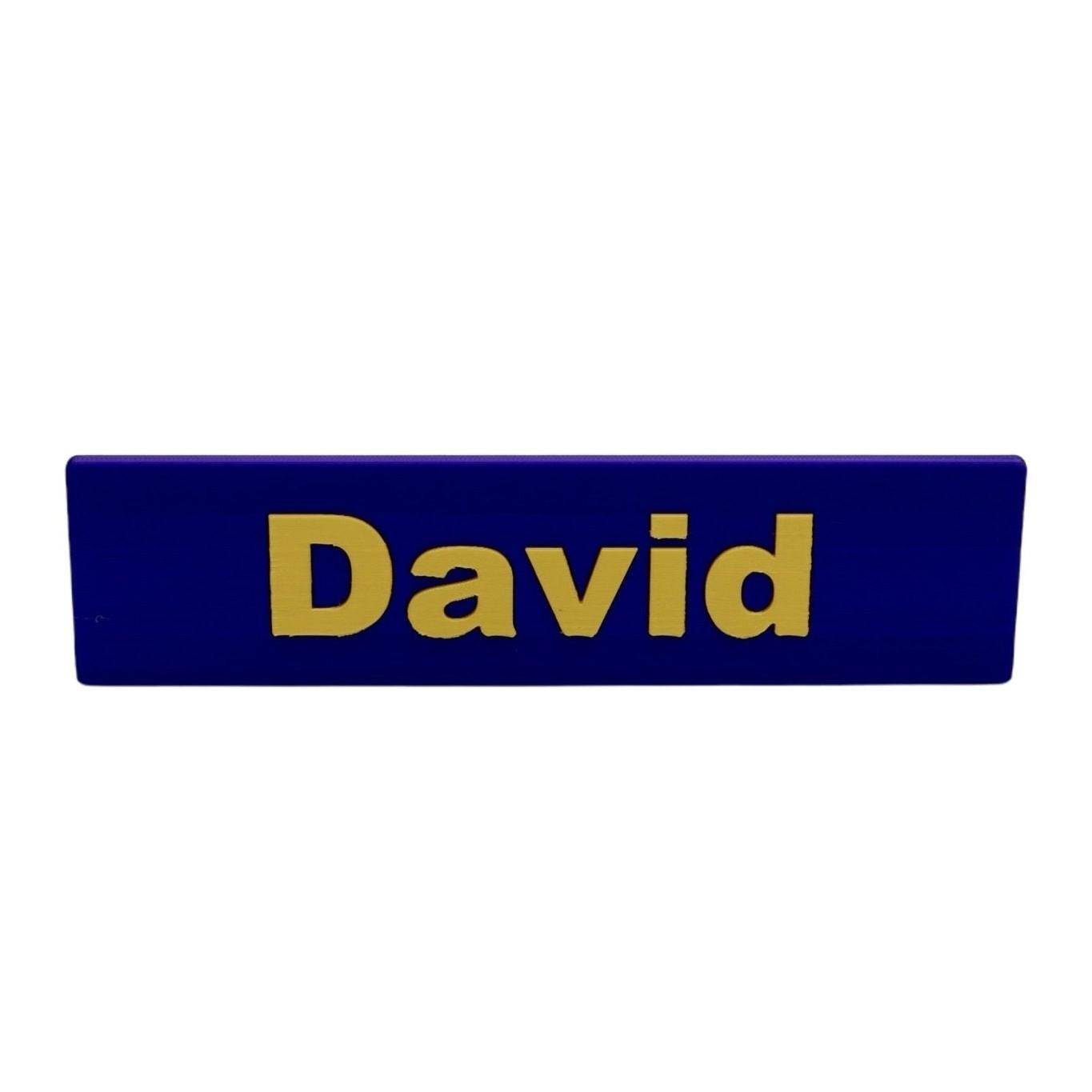 3D Printed Personalized Name Plate in Bright Colors, Artistic Desk Name Sign, Office Decor, Custom Name Plaque - Custom Colors and Fonts - Alchemist Cards & Games