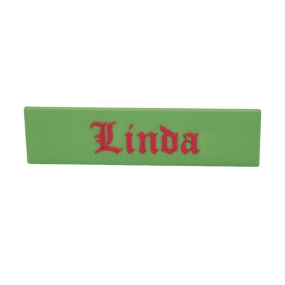 3D Printed Personalized Name Plate in Bright Colors, Artistic Desk Name Sign, Office Decor, Custom Name Plaque - Custom Colors and Fonts - Alchemist Cards & Games