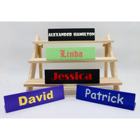 3D Printed Personalized Name Plate in Bright Colors, Artistic Desk Name Sign, Office Decor, Custom Name Plaque - Custom Colors and Fonts - Alchemist Cards & Games