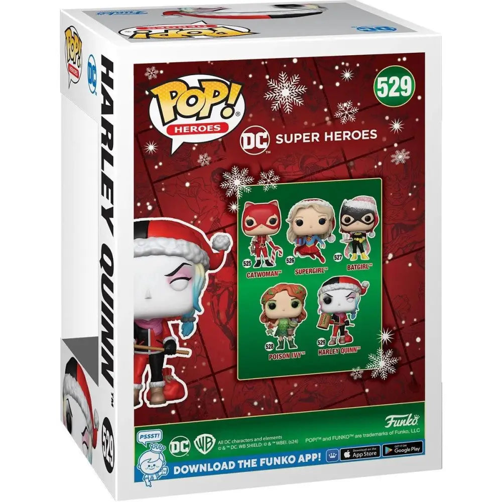 Harley Quinn Funko Pop box.