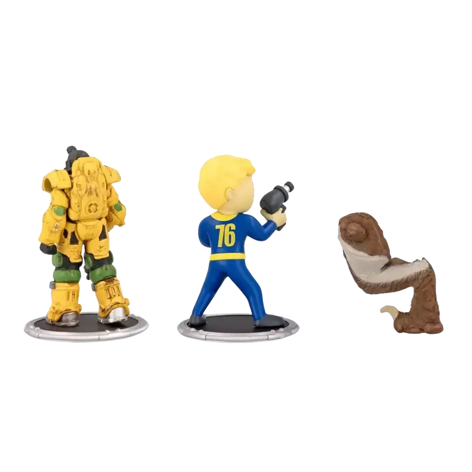 Fallout-themed collectible figurines.