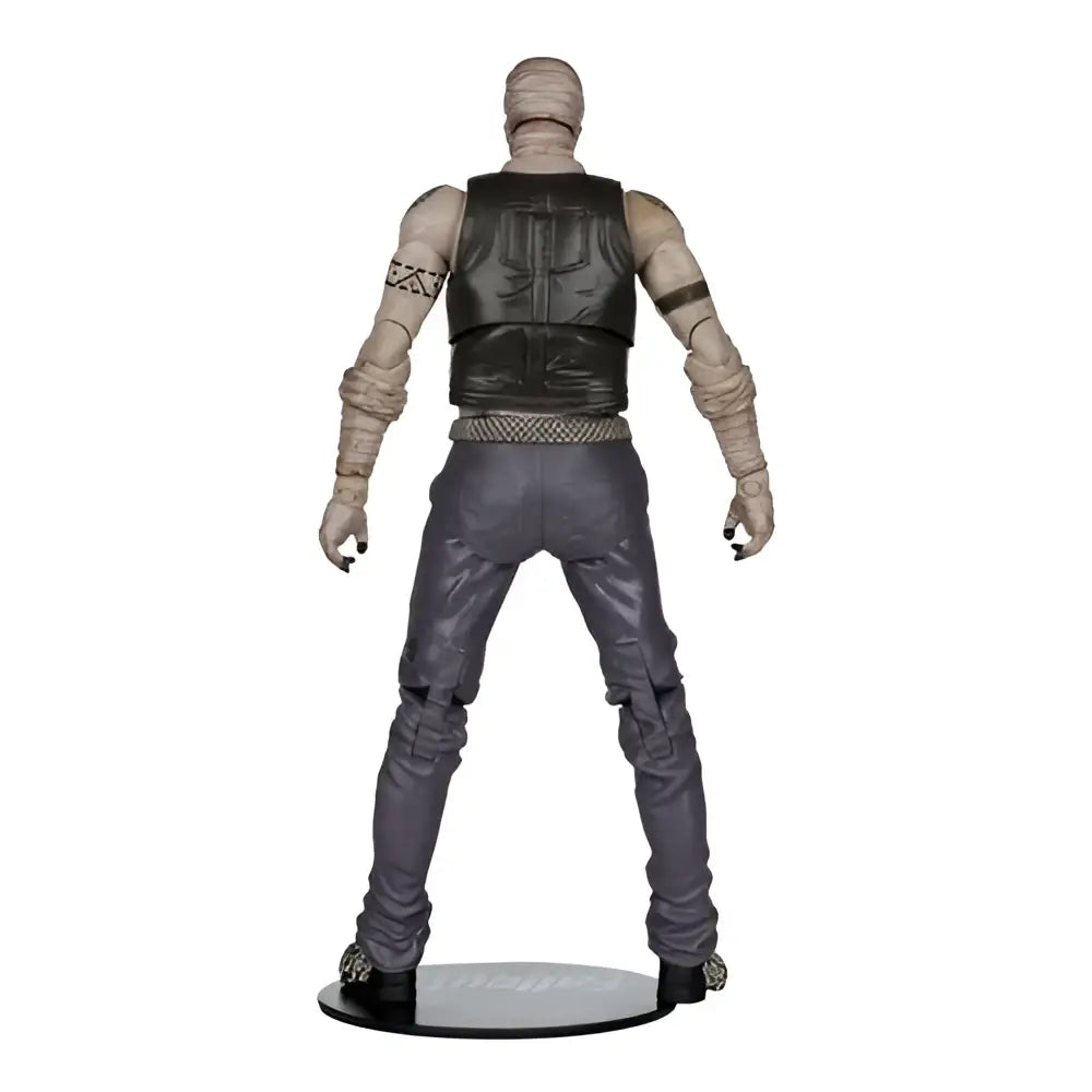 Fallout new vegas joshua graham action figure with gray bandages and black vest by mcfarlane gaming