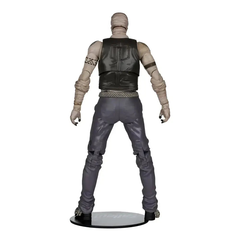 Fallout new vegas joshua graham action figure with gray bandages and black vest by mcfarlane gaming