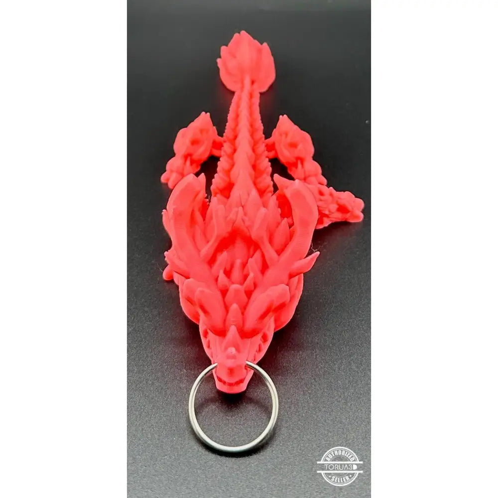 Red dragon keychain.