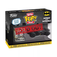 Funko Bitty Pop! Rides Batman with Batmobile collectible set.