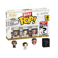 Funko bitty pop harry potter gof 4pc set featuring vinyl figures including one mystery figure with acrylic display