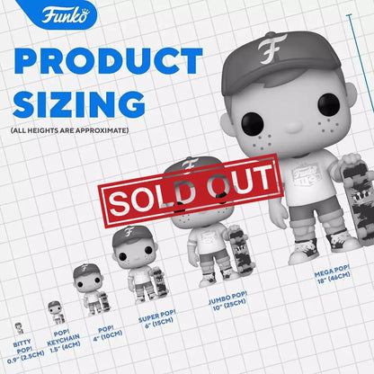 Funko Pop figure size comparison.