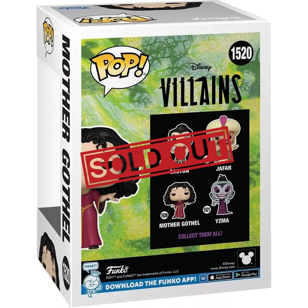 Funko Pop box for Disney Villains.