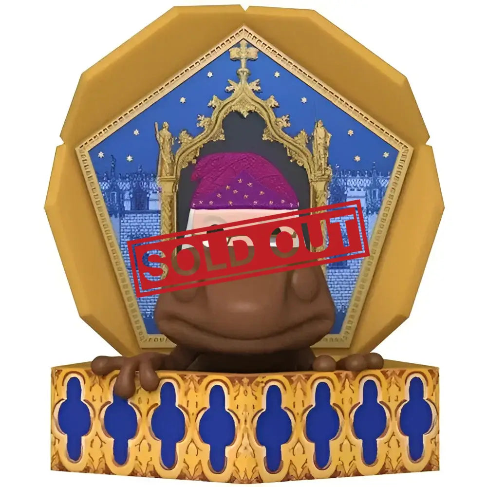 Chocolate frog with Dumbledore card.