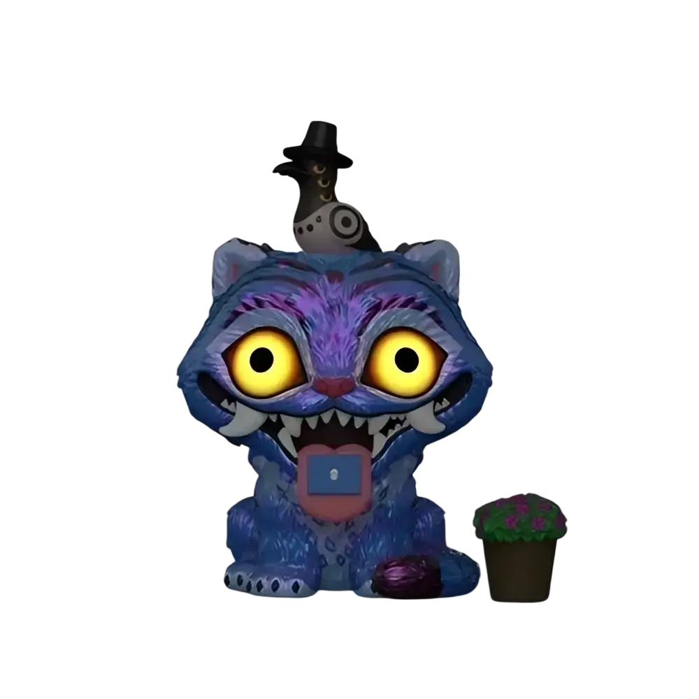 Funko Pop vinyl figure of k-pop demon hunters derpy with sussie glow featuring blue glowing eyes and purple patterned body
