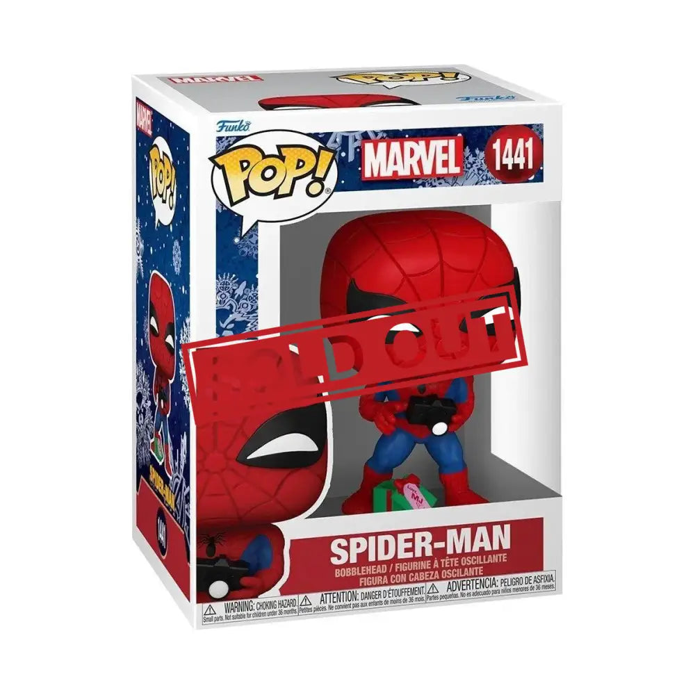 Spider-Man Funko Pop figurine in box.