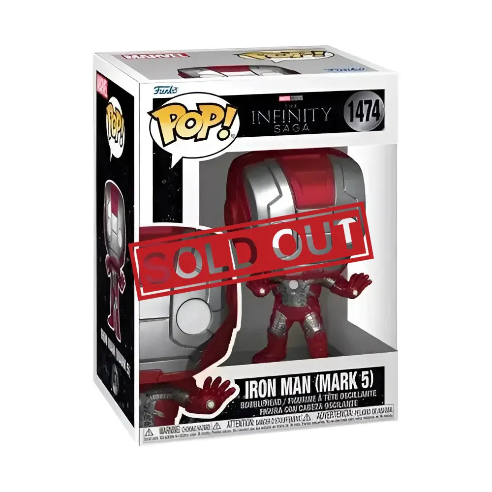 Iron Man Funko Pop figure in box.