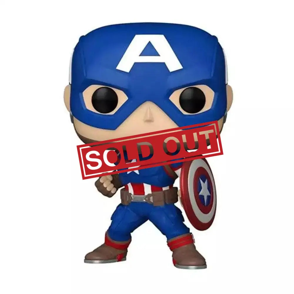 Captain America Funko Pop figure.