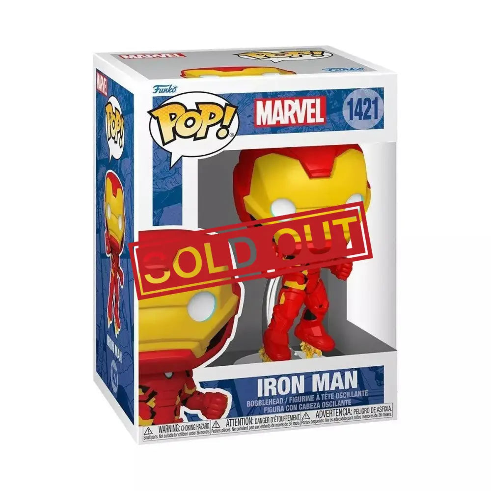 Iron Man Funko Pop figure in box.