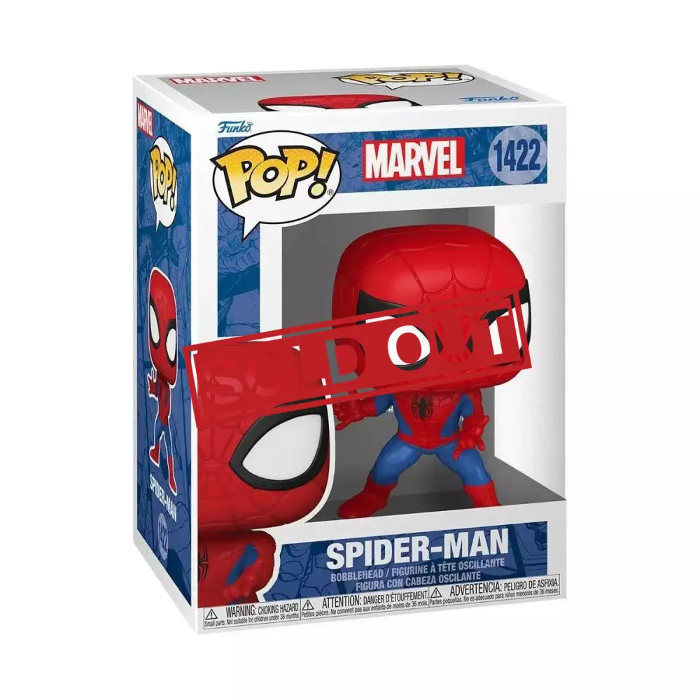 Spider-Man Funko Pop figurine in box.