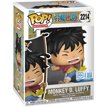 Funko Pop straw hat Monkey D Luffy figure from One Piece live action series in vibrant vinyl collectible form