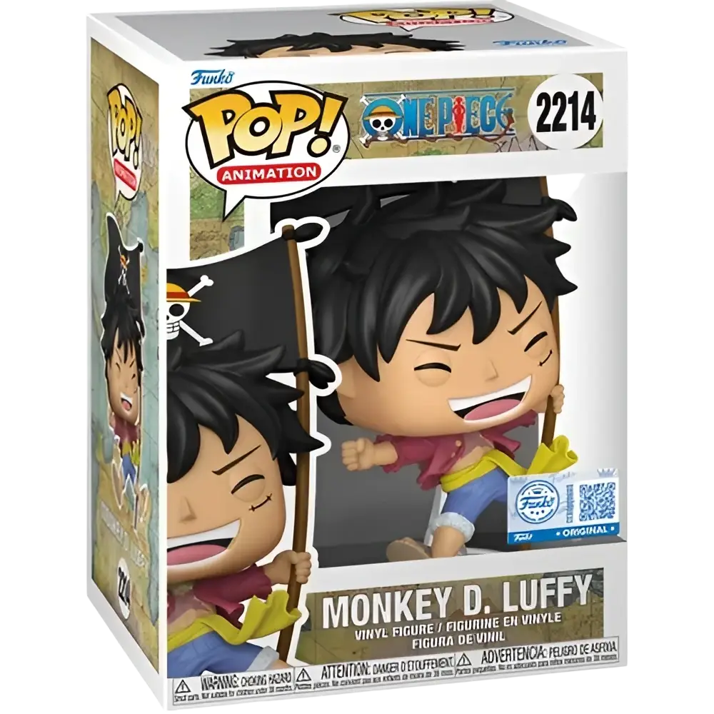 Funko Pop straw hat Monkey D Luffy figure from One Piece live action series in vibrant vinyl collectible form