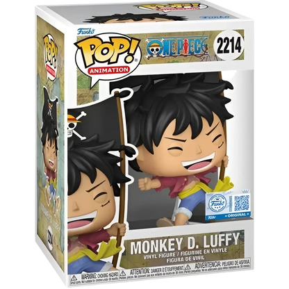Funko Pop straw hat Monkey D Luffy figure from One Piece live action series in vibrant vinyl collectible form