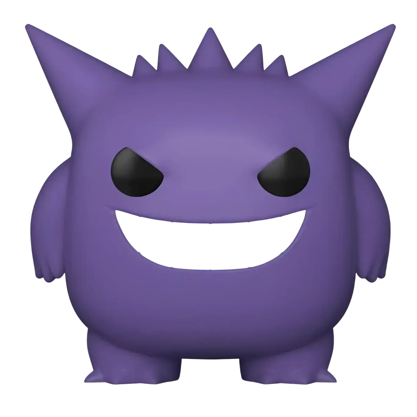 Purple Pokemon Gengar Funko Pop vinyl figure with black eyes and a wide white grin from Funko Pop Pokemon series