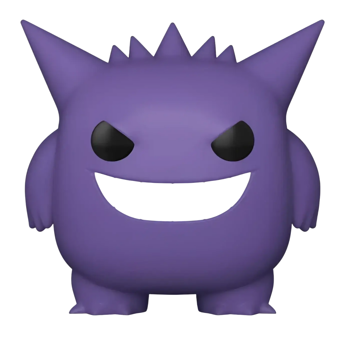 Purple Pokemon Gengar Funko Pop vinyl figure with black eyes and a wide white grin from Funko Pop Pokemon series