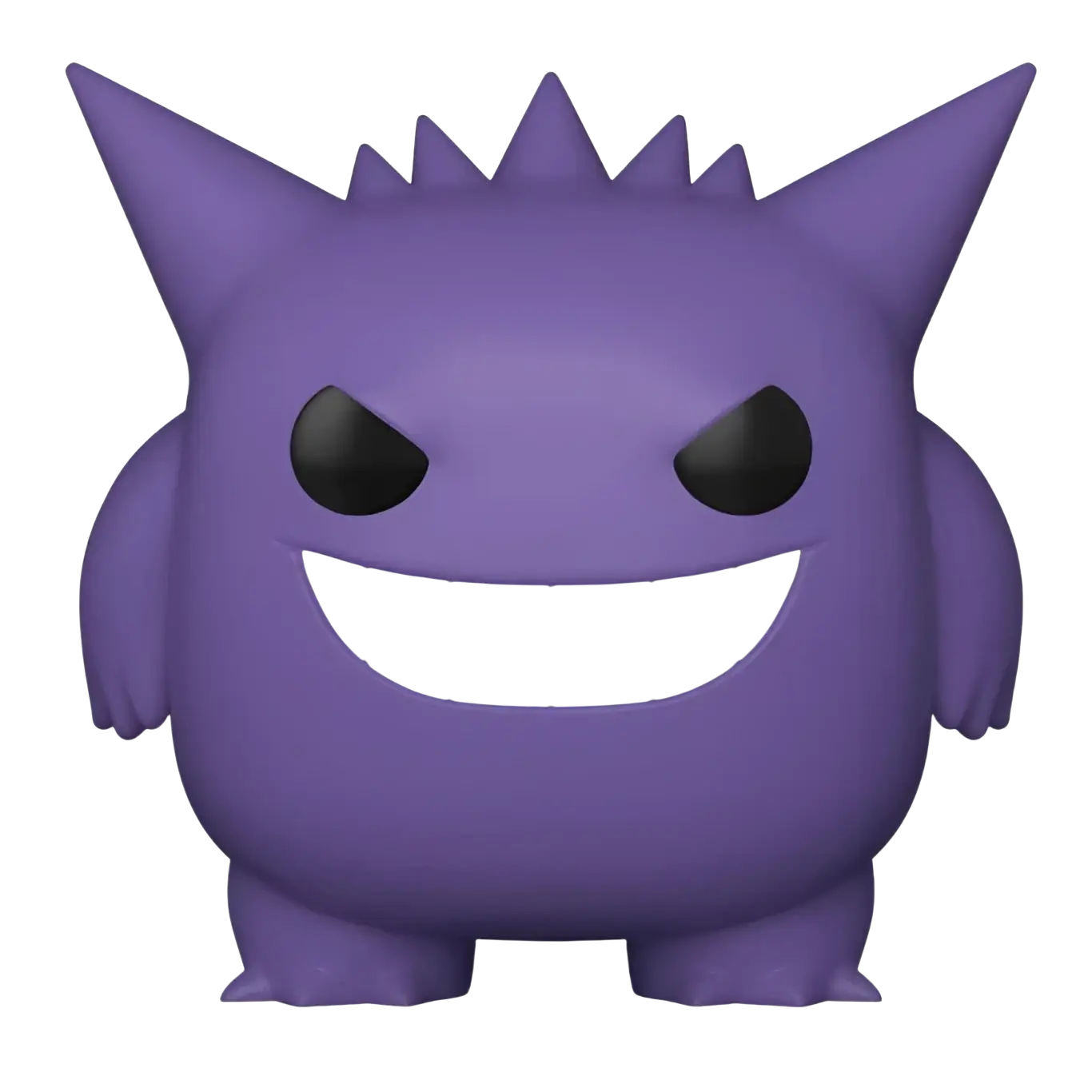 Purple Pokemon Gengar Funko Pop vinyl figure with black eyes and a wide white grin from Funko Pop Pokemon series
