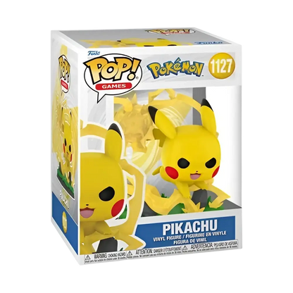 Funko pop yellow vinyl pokémon pikachu figure model 1127 from the funko pop pokemon pikachu series