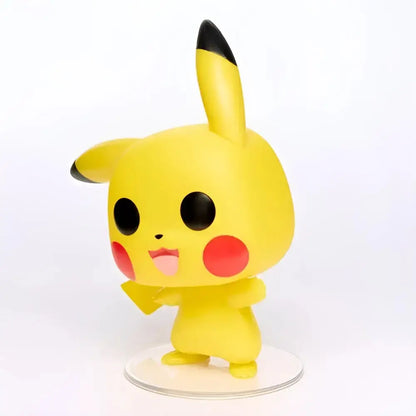 Funko Pop Pokémon Pikachu #553 vinyl figure yellow with black-tipped ears and red cheeks on clear base