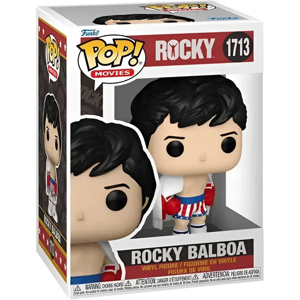 Rocky Balboa Funko Pop figurine in box.