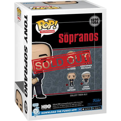 Tony Soprano Funko Pop box.
