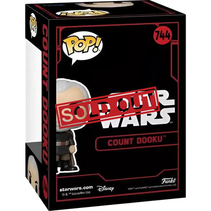 Count Dooku Funko Pop box.