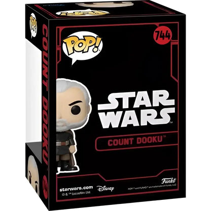 Count Dooku Funko Pop box.