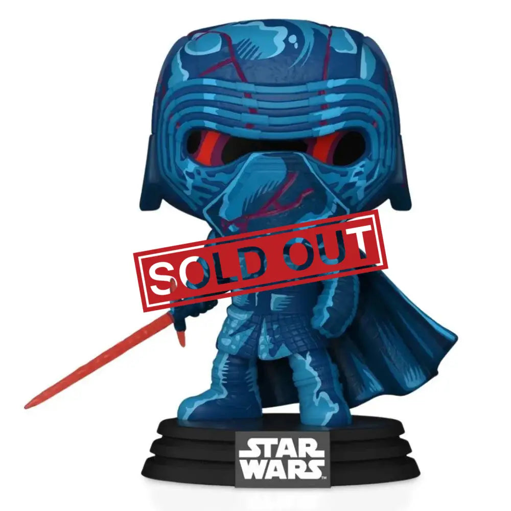 Blue Kylo Ren Funko Pop figure.