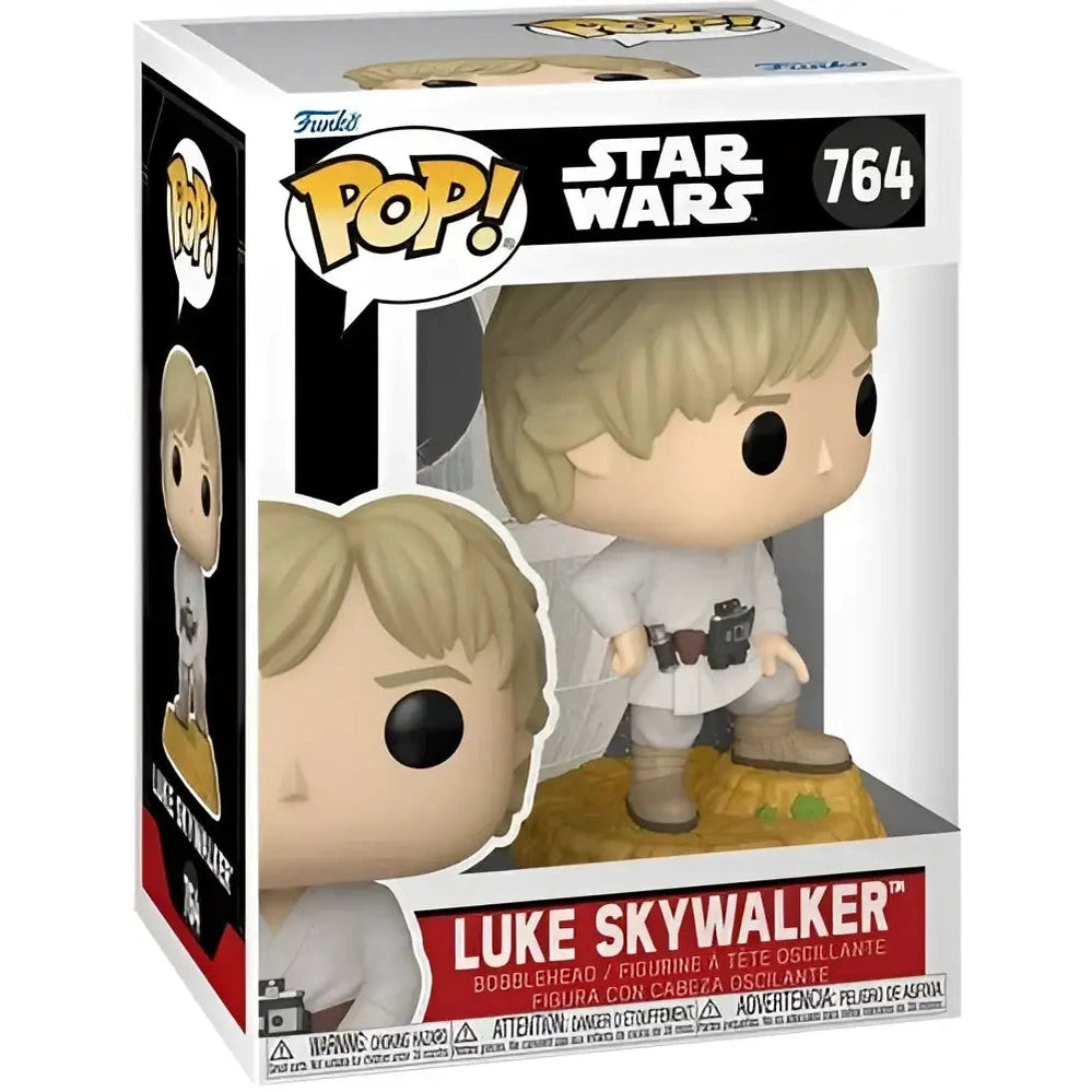 A Funko Pop! figure of Luke Skywalker from Star Wars, numbered 764.