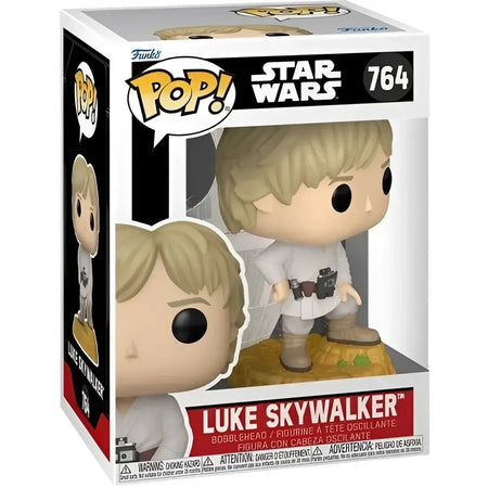 A Funko Pop! figure of Luke Skywalker from Star Wars, numbered 764.