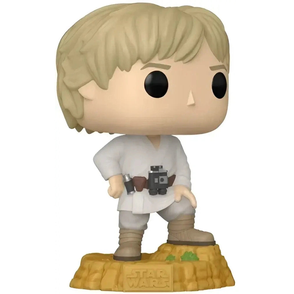 Funko Pop! figure of Luke Skywalker in his Tatooine attire.