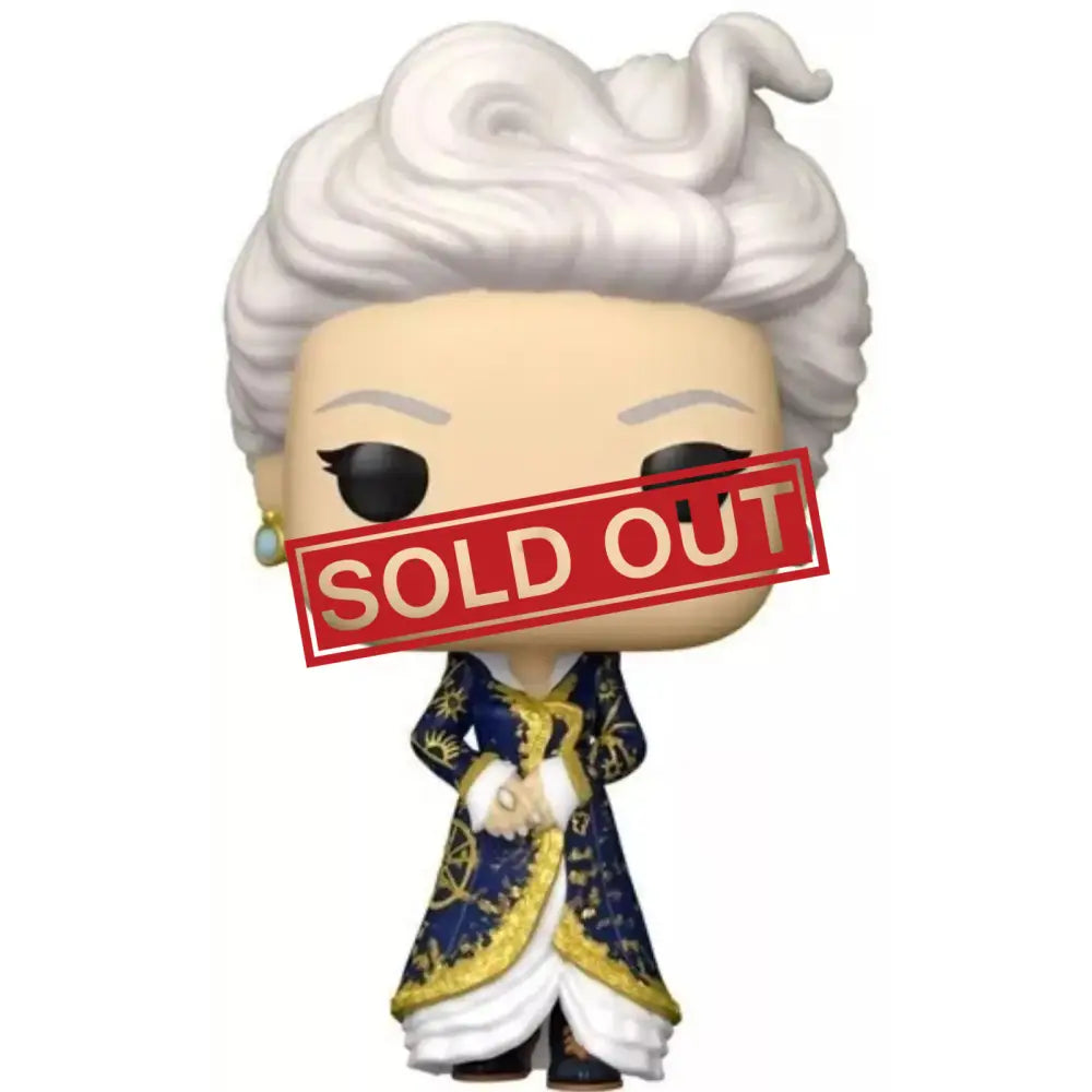Funko Pop figurine of a woman in a blue and gold robe.