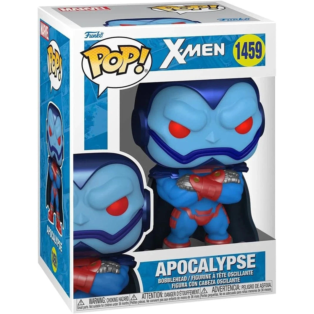 Blue and red apocalypse funko pop! Figure with a head that moves.